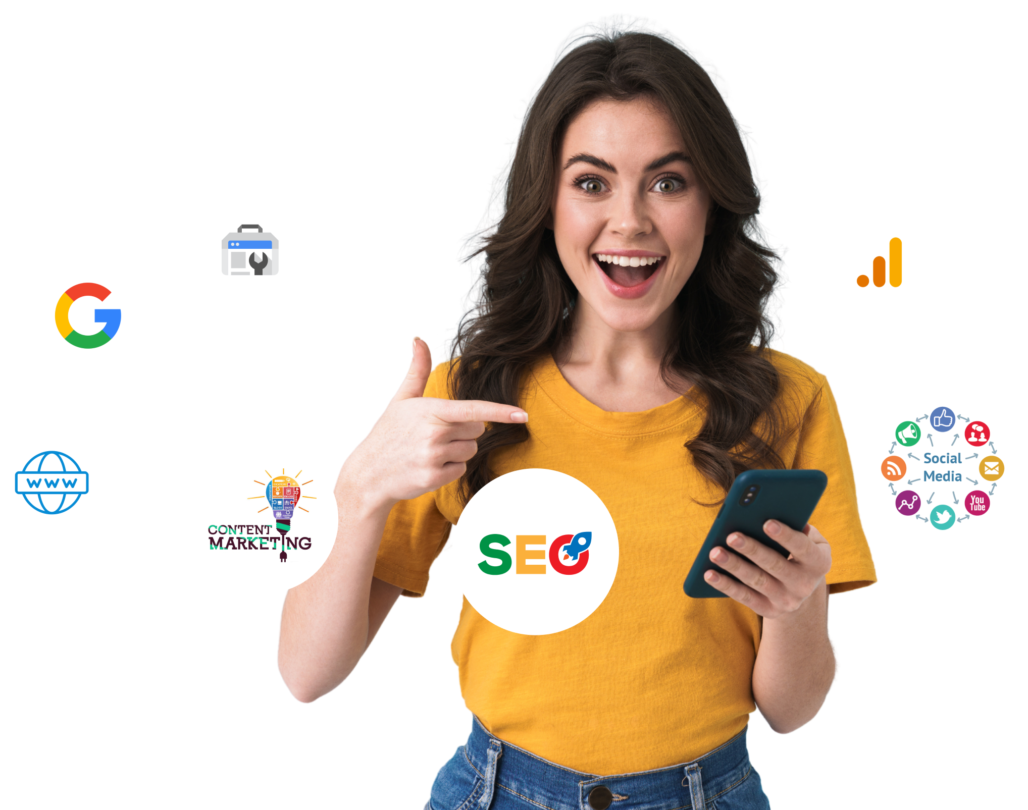 Contact page banner featuring business professional ready to assist clients in office setting, positioned above contact form and consultation booking section, representing customer service and digital marketing consultation by Craze For Marketing Sydney agency.