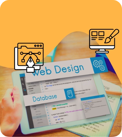 Monitor with unique layout elements in custom section, emphasising personalised web solutions, bespoke design features, and custom web designing & development by Craze For Marketing Sydney agency.